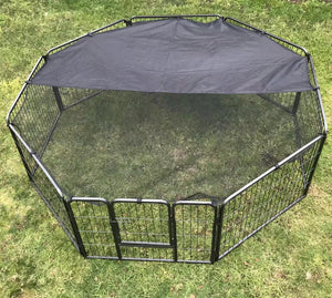 8-Panel Pet Dog Puppy Playpen Enclosure with Cover