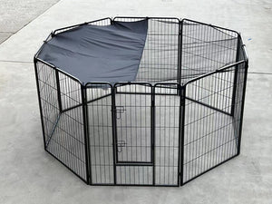 8-Panel Pet Dog Puppy Playpen Enclosure with Cover
