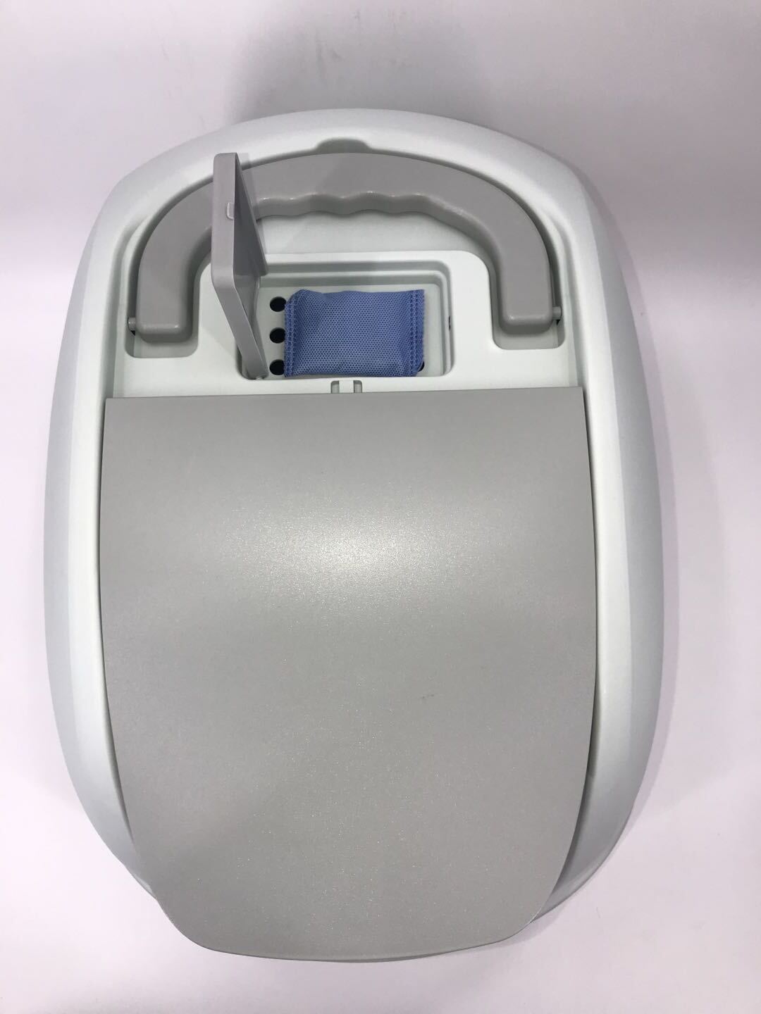 XL Portable Hooded Cat Litter Box Tray - Charcoal Filter and Scoop | House - White