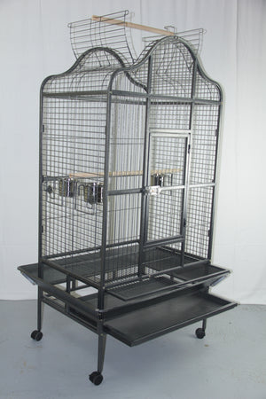 180cm Large Bird Cage | Pet Parrot Aviary With Perch and Castor Wheels