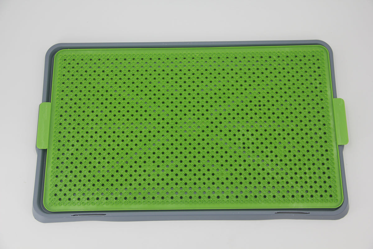 Indoor Dog Puppy Toilet Grass Potty Training Mat Loo Pad | With 2 Grass