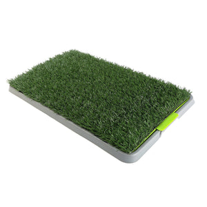 Indoor Dog Puppy Toilet Grass Potty Training Mat Loo Pad | With 2 Grass