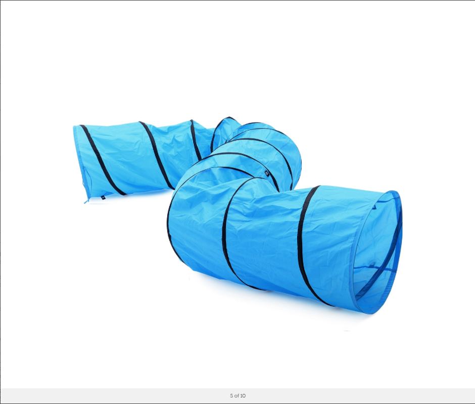 Portable Pet Dog Agility Training Exercise Tunnel Chute | 5.5M | Carry Bag Included