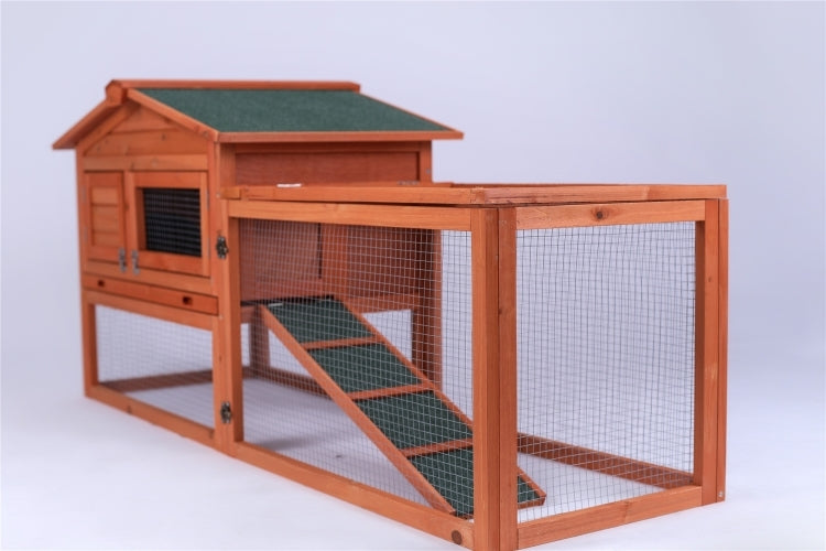 Rabbit Hutch Metal Run Wooden Cage | Guinea Pig Cage House