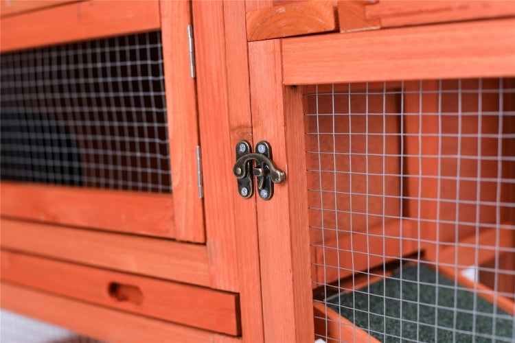 Rabbit Hutch Metal Run Wooden Cage | Guinea Pig Cage House