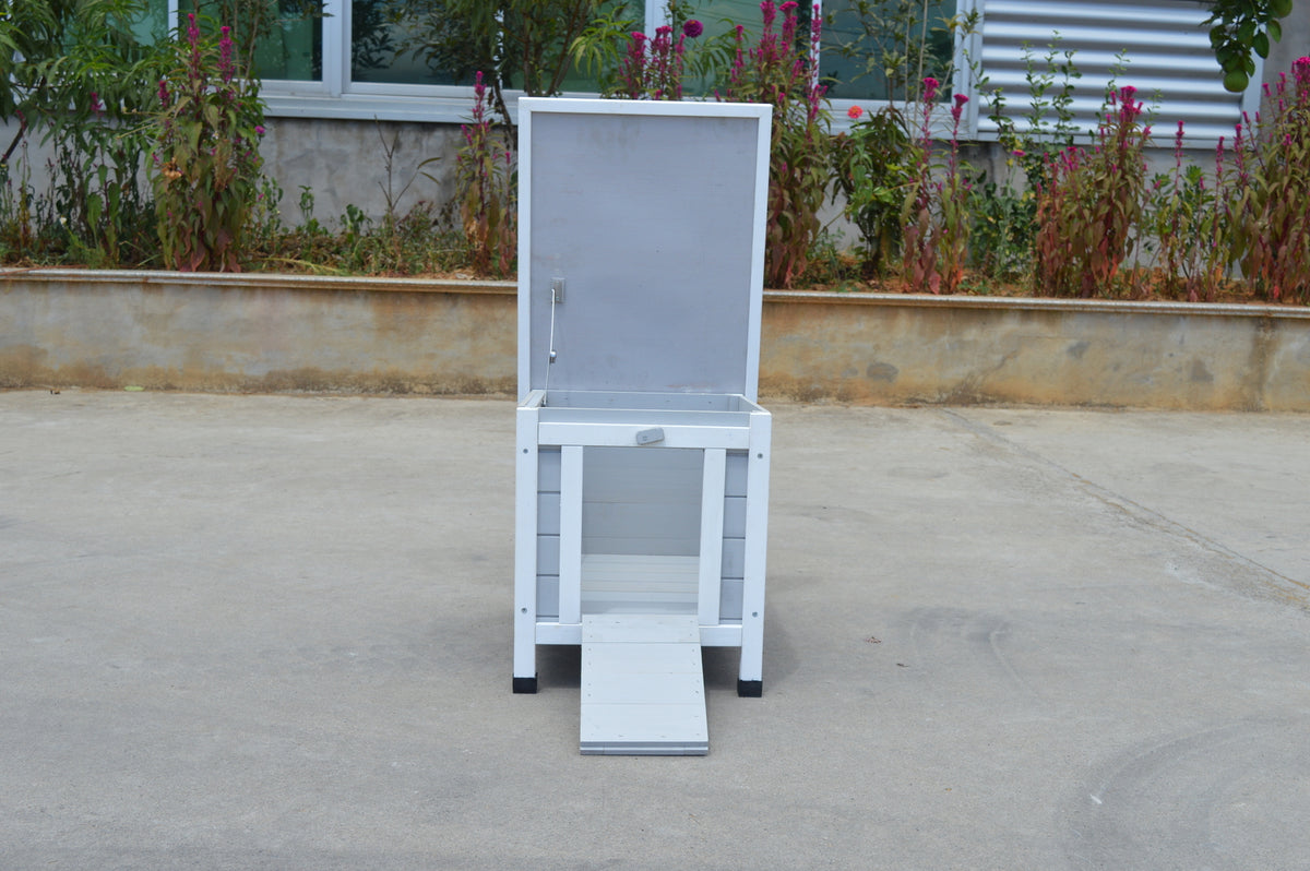 Small Grey Chicken Coop/Rabbit Hutch/Ferret Cage/Guinea Pig & Cat Nesting Box