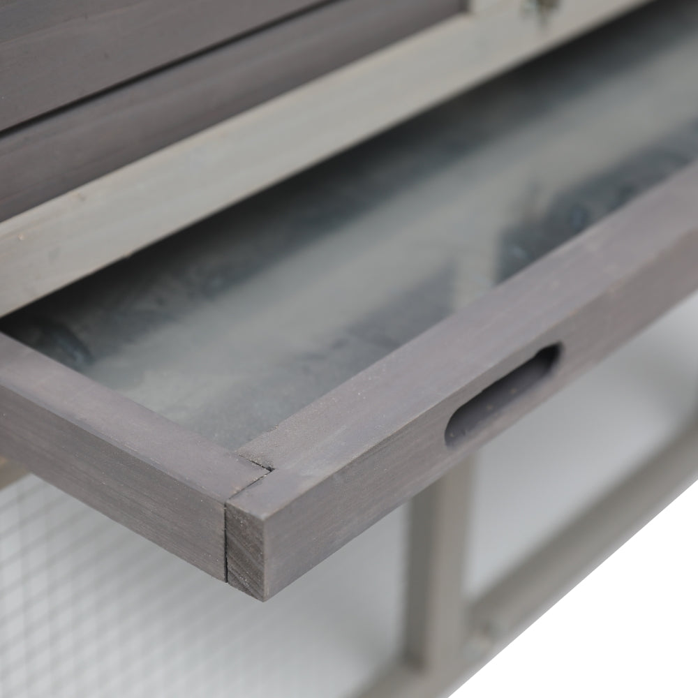 148cm Rabbit Hutch Metal Run Wooden Cage | Guinea Pig Cage House