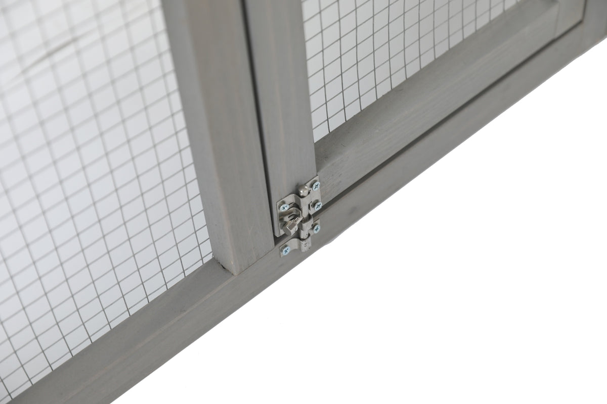 148cm Rabbit Hutch Metal Run Wooden Cage | Guinea Pig Cage House