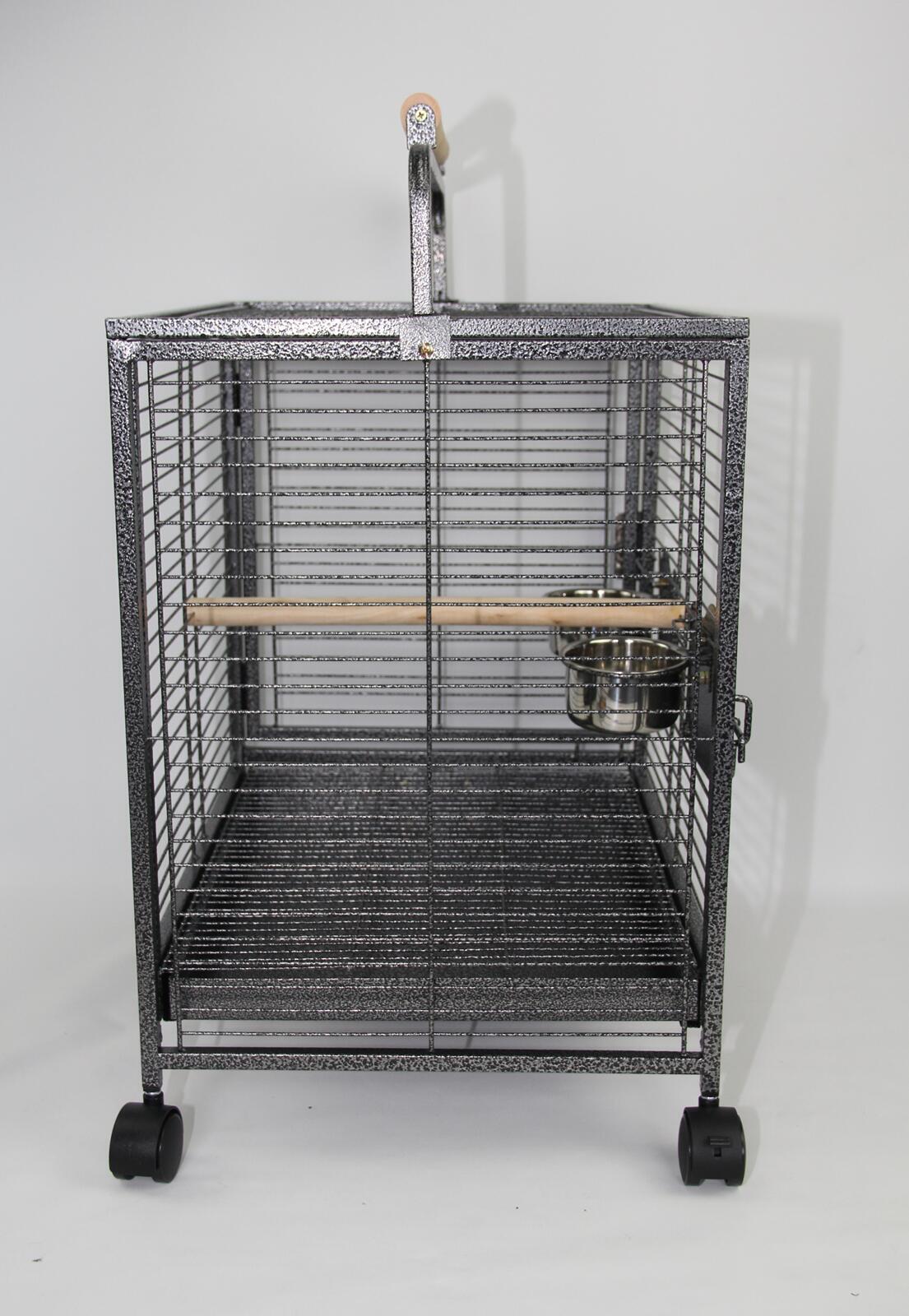Small Bird Transport Budgie Cage | Parrot Aviary Carrier With Wheel