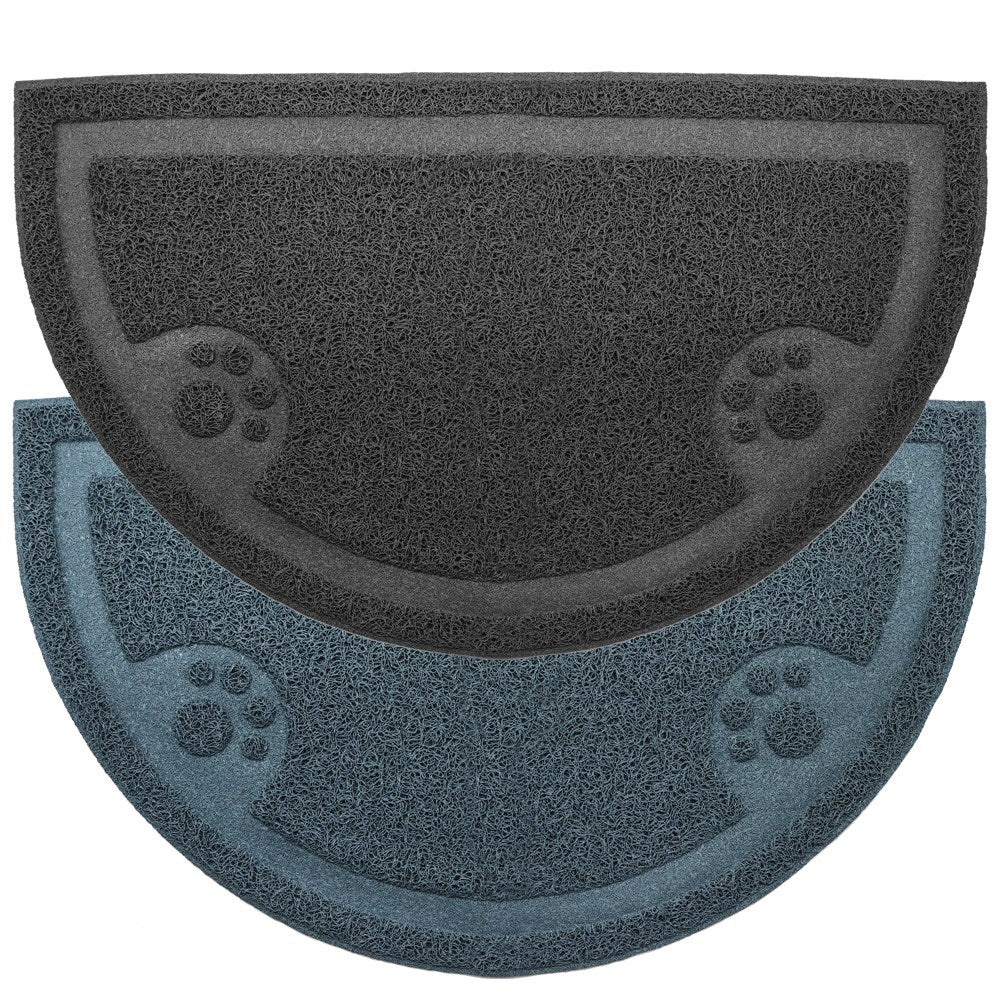 Waterproof and Leakproof Rubber Pet Food Bowl Placemat - Non-Slip Floor - 2 Pack