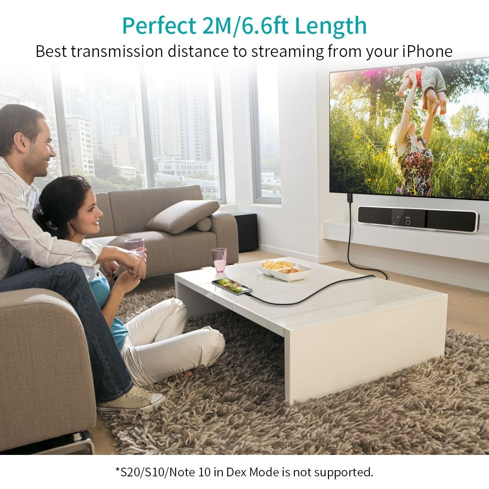 CHOETECH CH0050 USB-C to HDMI Gen2 4K Cable - 5M Black