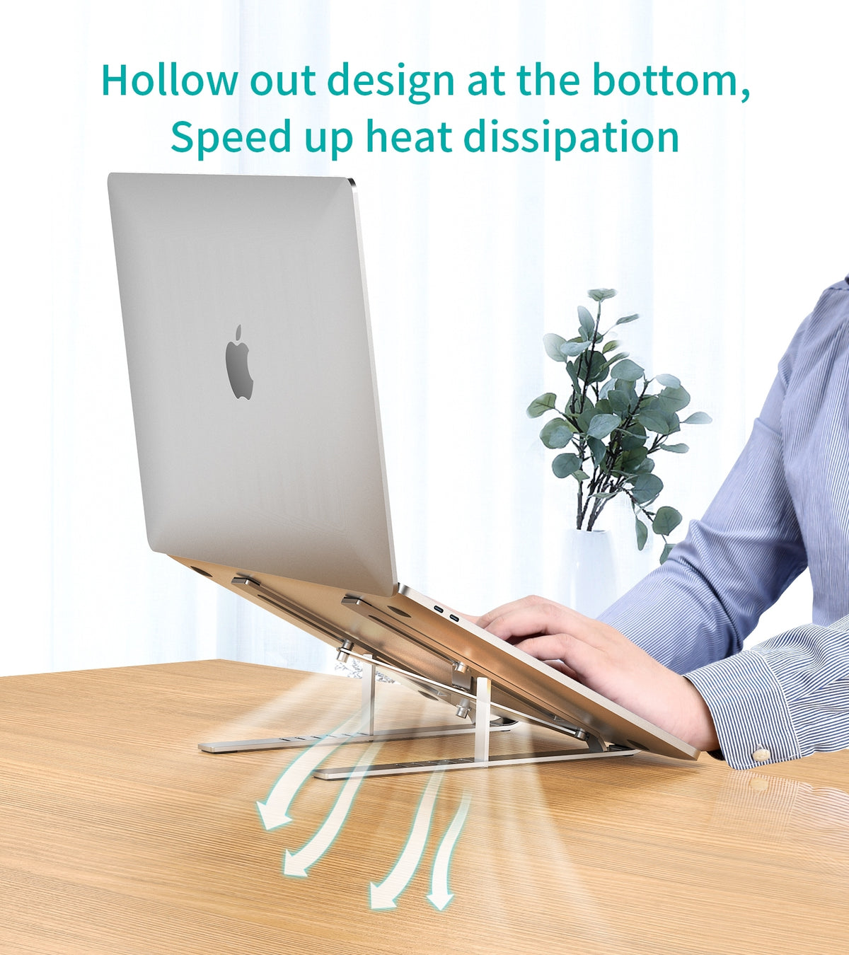Aluminum Foldable Laptop Stand | H045-SL