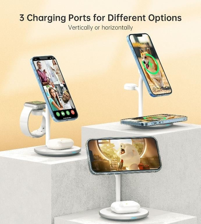 Wireless Charging Station Dock | 3-in-1