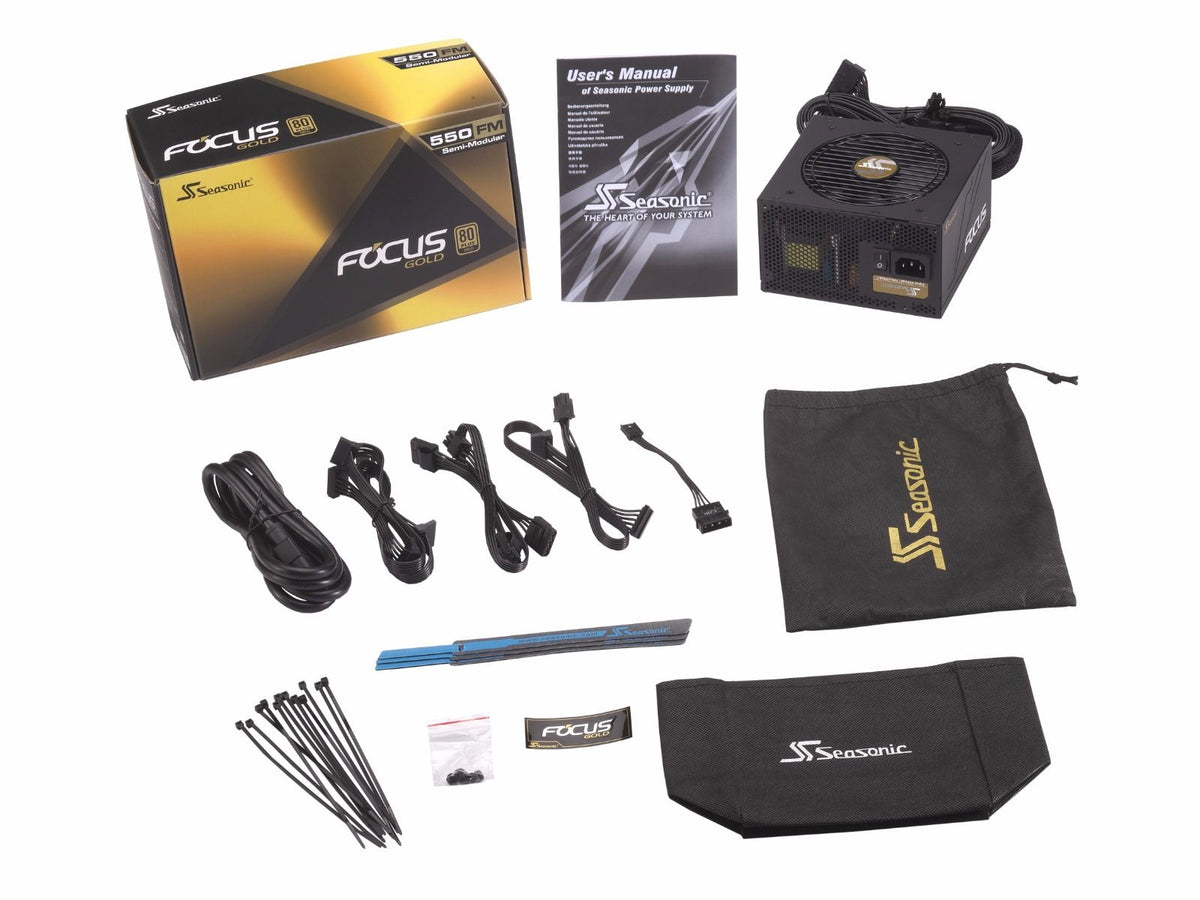 550W FOCUS Gold Power Supply Unit (PSU) | SeaSonic Brand