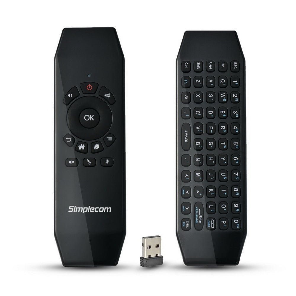 Remote Air Mouse Keyboard | Simplecom RT150 | 2.4GHz | Wireless | IR Learning