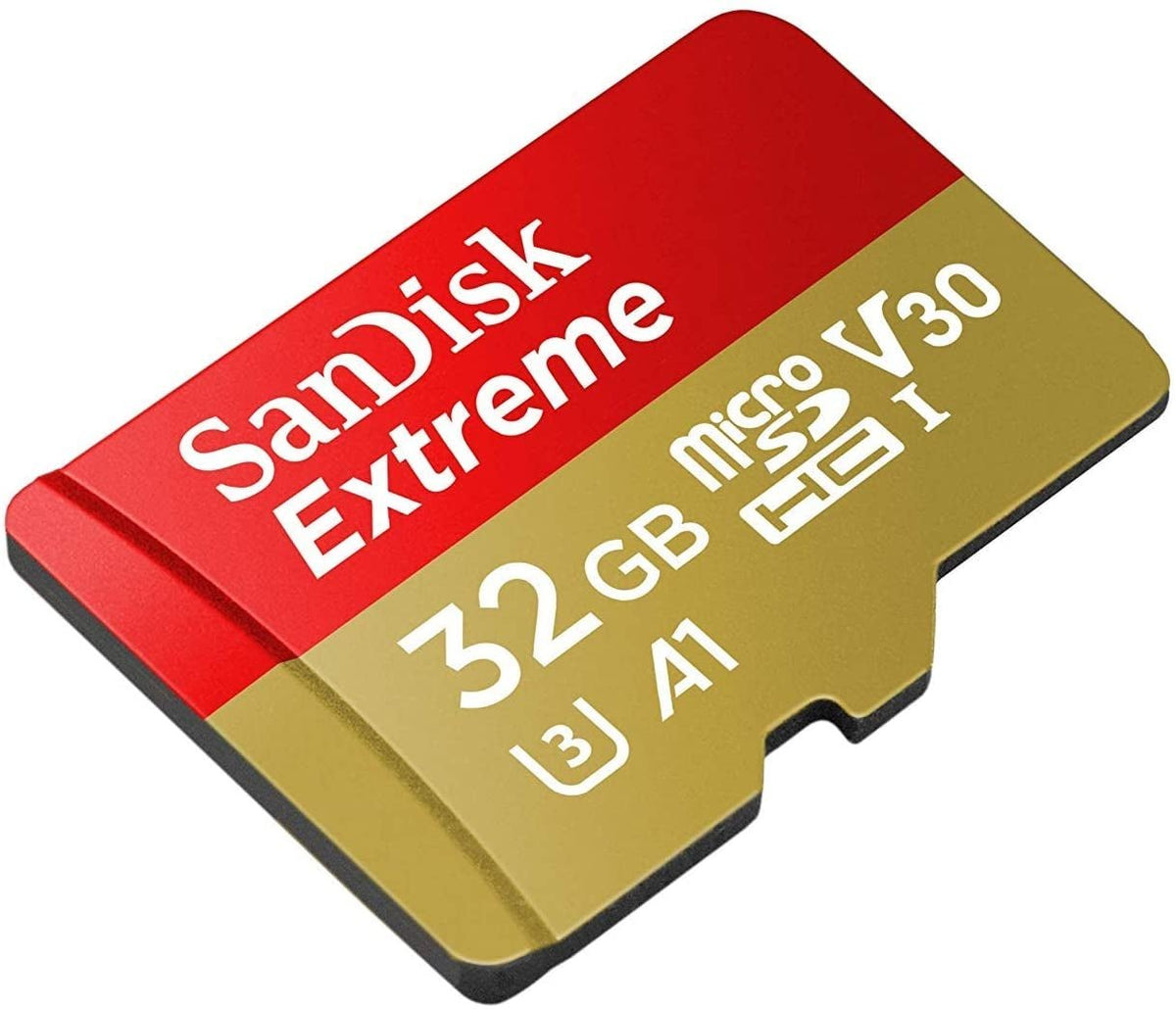 SANDISK SDSQXAF-032G-GN6MN 32GB MICRO SDHC EXTREME A1 V30, UHS-I/ U3, 100MB/s ,NO SD ADAPTER