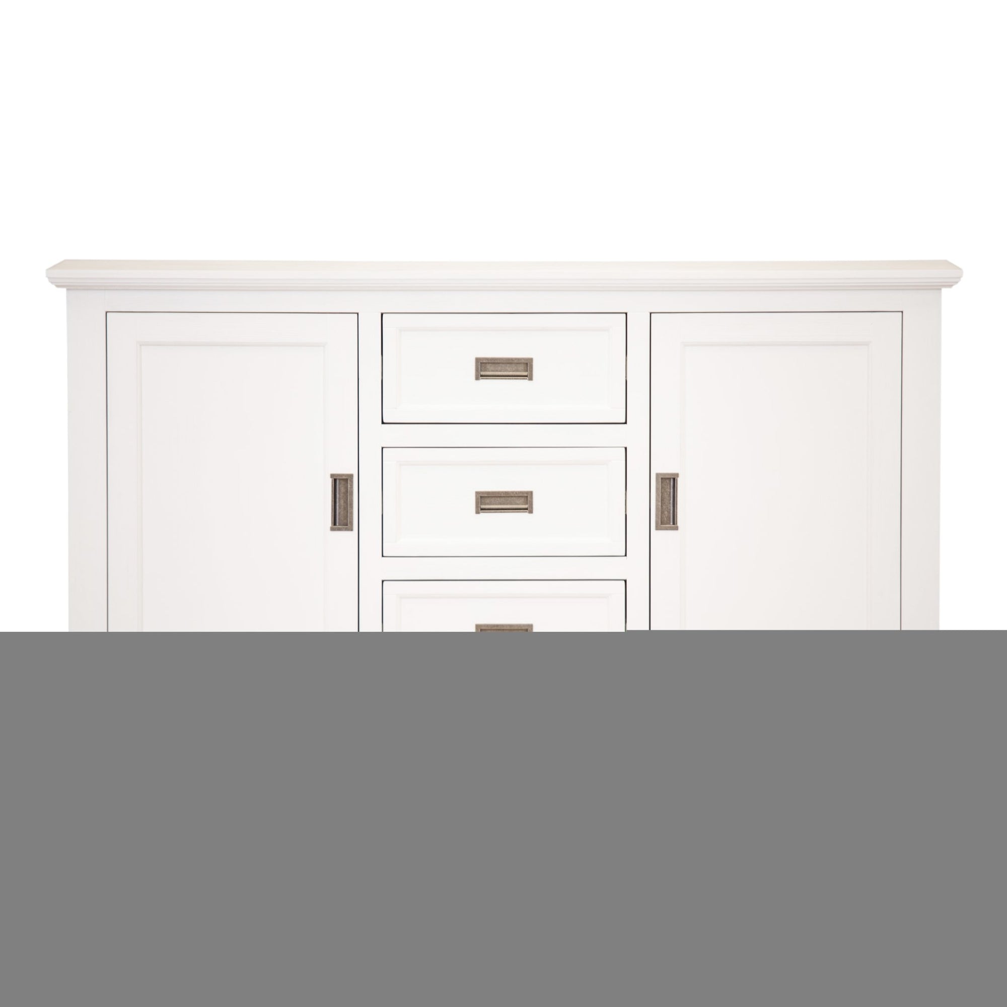 Laelia Buffet Table 166cm 2 Door 3 Drawer Acacia Wood Coastal Furniture -White