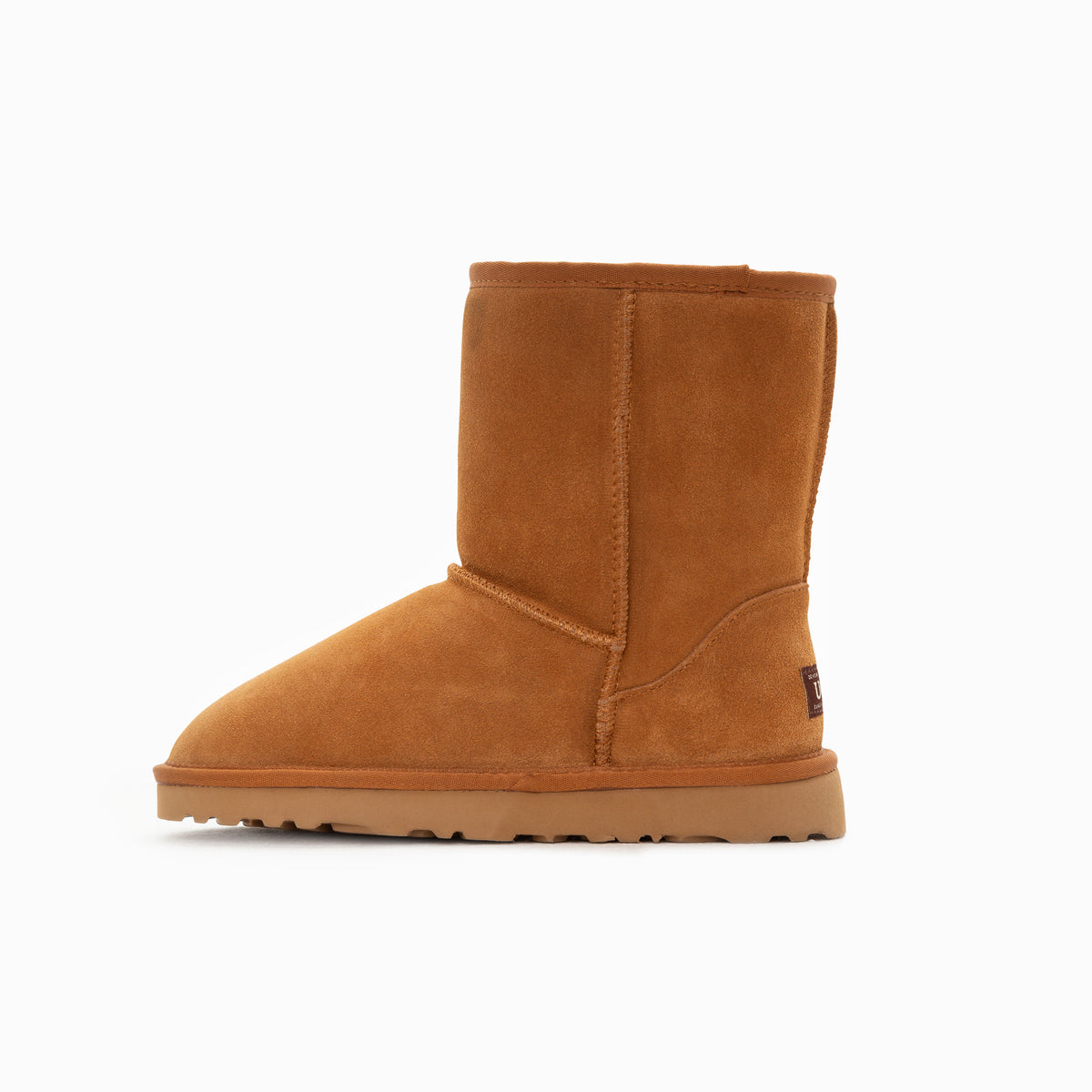Genuine Australian Sheepskin Unisex Short Classic Suede Boots | Unisex | Chestnut | EU37
