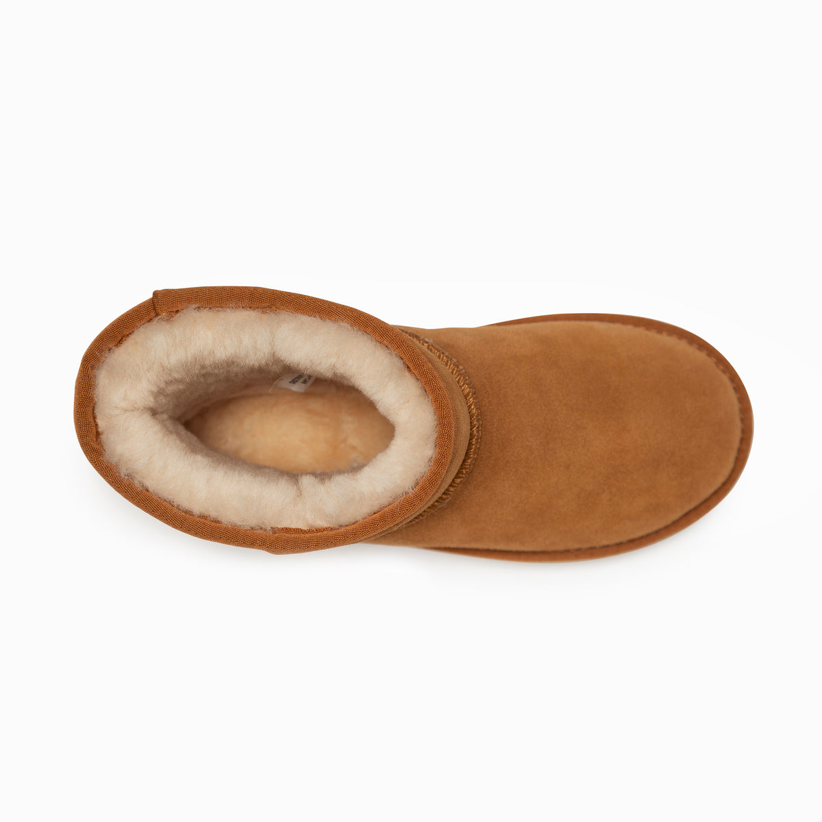 Genuine Australian Sheepskin Unisex Short Classic Suede Boots | Unisex | Chestnut | EU37
