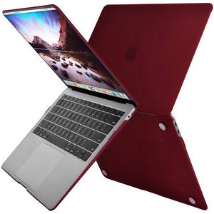 MacBook Air 13 Inch Case 2020 2019 2018, A1932, A2179,A2337 Shell Case Keyboard Cover Wine Red