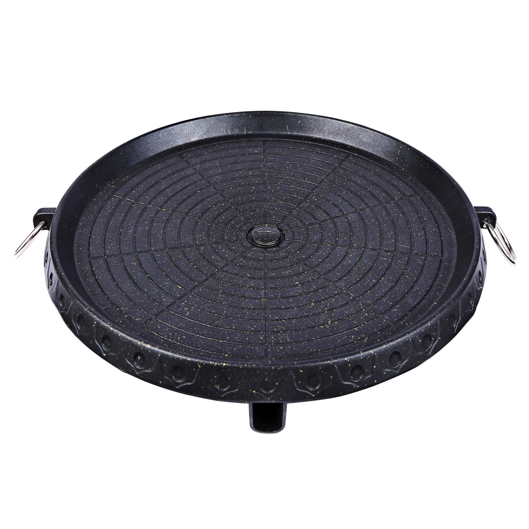 Korean BBQ Grill Pan Non-Stick Smokeless Stovetop BBQ Grill Plate | Indoor Outdoor