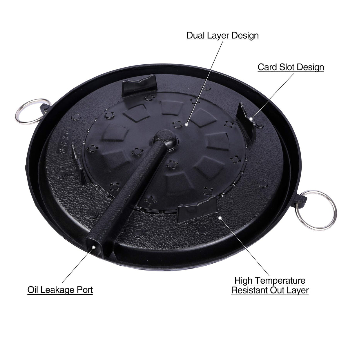 Korean BBQ Grill Pan Non-Stick Smokeless Stovetop BBQ Grill Plate | Indoor Outdoor