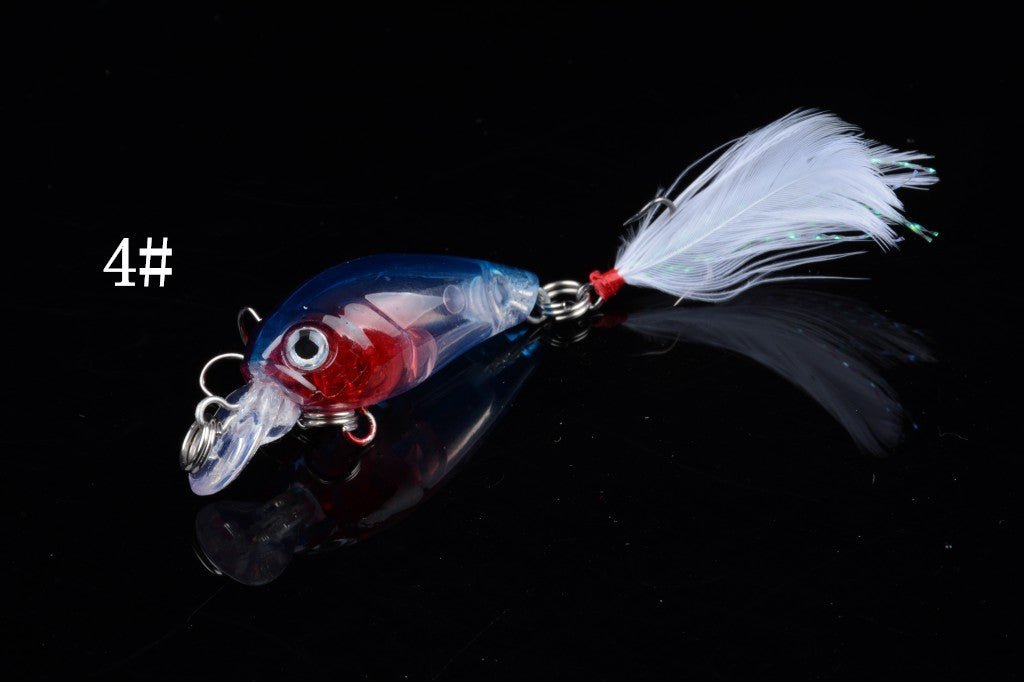 5x 4.5cm Popper Crank Bait Fishing Lure Lures Surface Tackle Saltwater