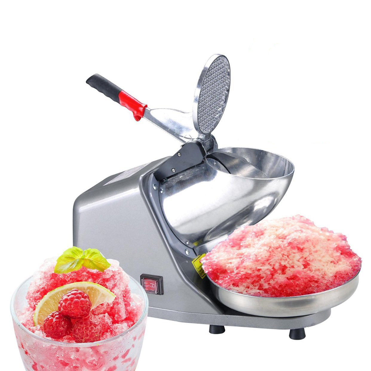 Electric Ice Crusher Shaver Stainless Steel Blade Cone Maker Kitchen Machine | 300W