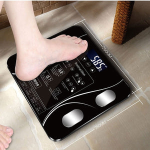 LCD Body Weight Bathroom Scale | BMI BMR | Gym Fitness Scale