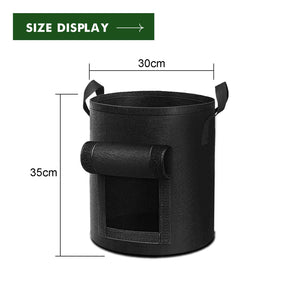 5-Pack 7 Gallons Plant Grow Bag | Potato Container Pots with Handles | Garden Planter | Black