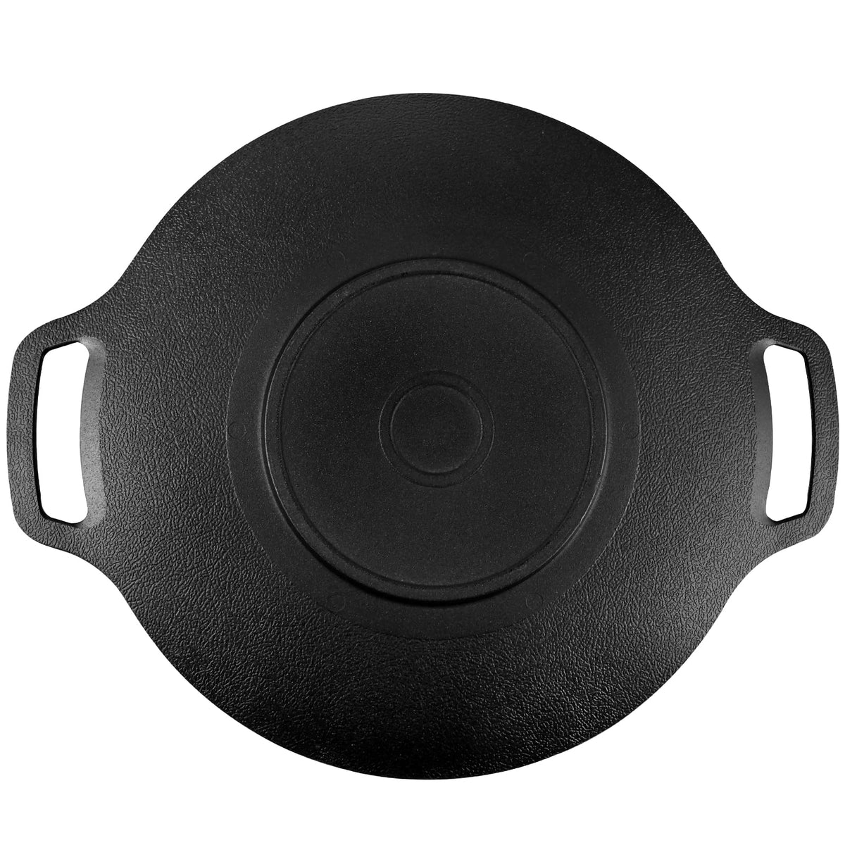 Korean Grill Pan Nonstick 6 Layer | 40cm Round BBQ Griddle | Indoor or Outdoor Cooking
