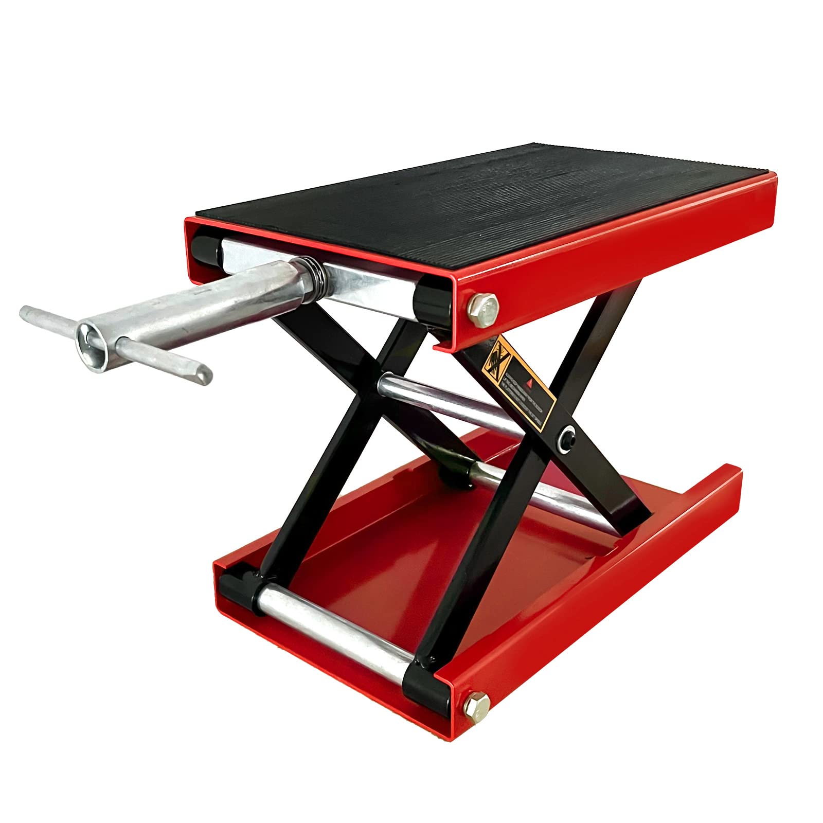 Motorcycle Bike ATV Wide Repair Deck Scissor Lift Jack Crank Hoist Stand - 500kg