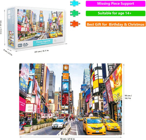 1000-Piece Jigsaw Puzzle for Adults - Times Square Theme