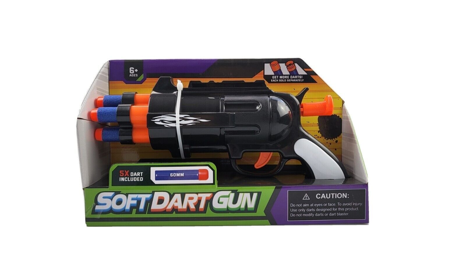 Children's Soft Dart Gun | Includes 5 Soft Darts | Suitable for 6+