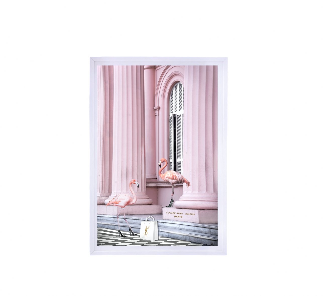 INTERIOR AVE Saint Pink Framed Wall Art