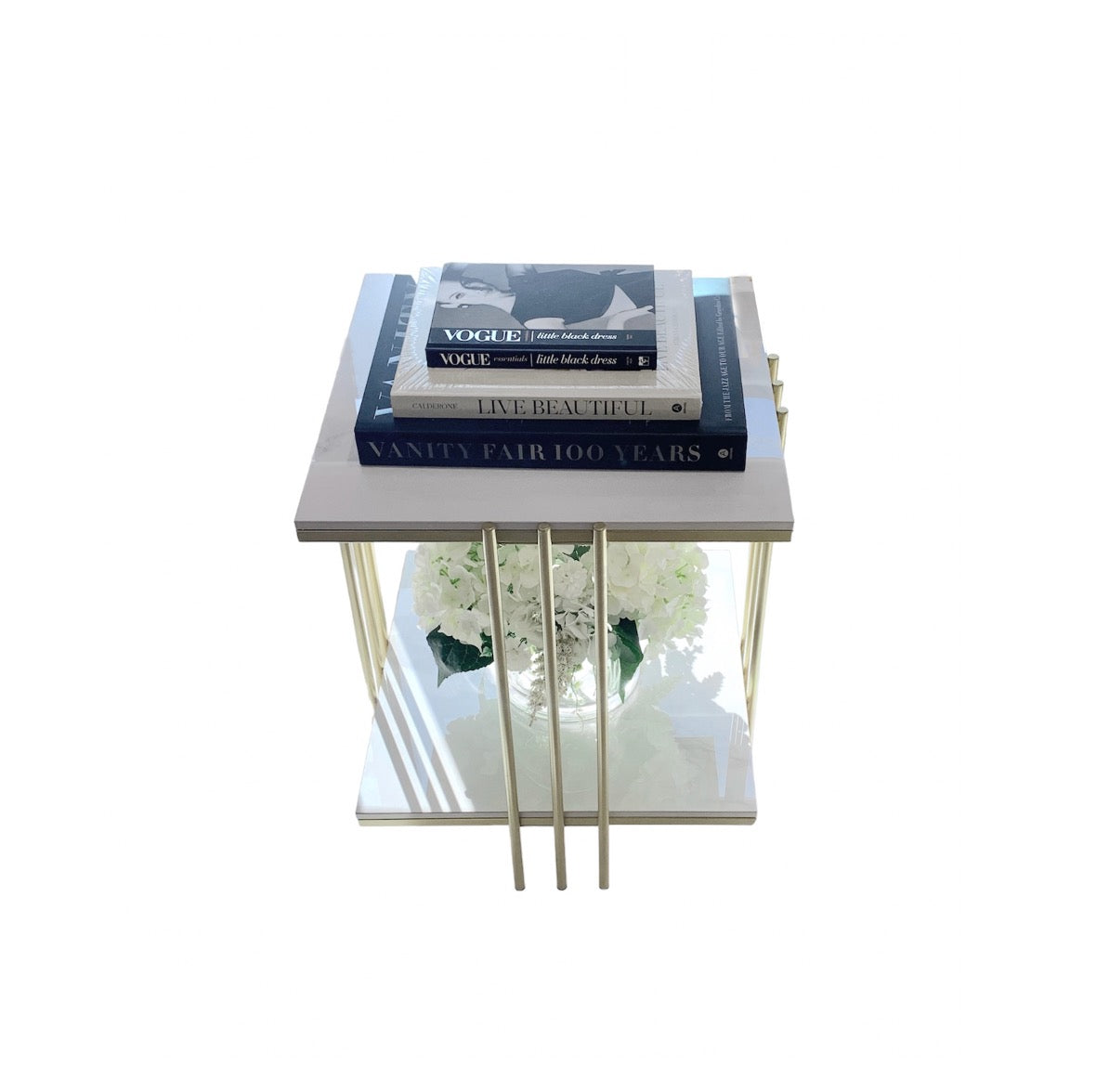 Interior Ave Milano Gold Square Side Table