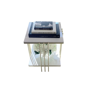 Interior Ave Milano Gold Square Side Table