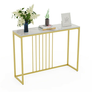 Interior Ave Stone Marble Console - Gold