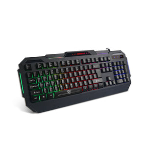 Rainbow Backlit Gaming Keyboard 19 Game Anti Ghosting Keys USB 2.0 Interface AU