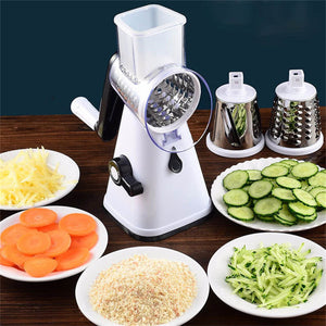 Cookingstuff Multi-Functional Vegetable Cutter Hand Drum Slicer (Red)
