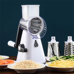 Cookingstuff Multi-Functional Vegetable Cutter Hand Drum Slicer (White)