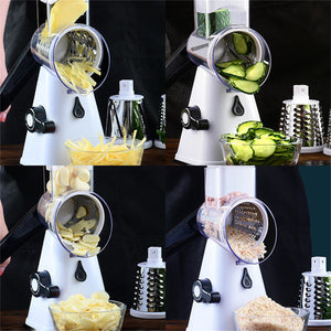 Cookingstuff Multi-Functional Vegetable Cutter Hand Drum Slicer (White)