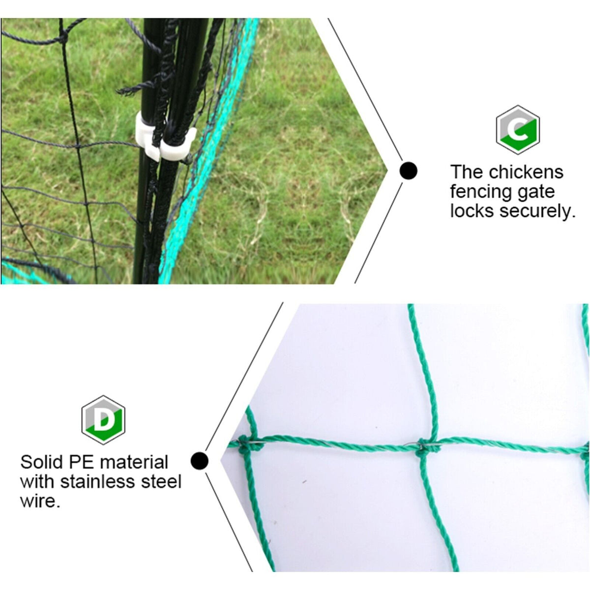 POULTRY NETTING Quality Net Chicken Electric Fence | 60m X 115cm