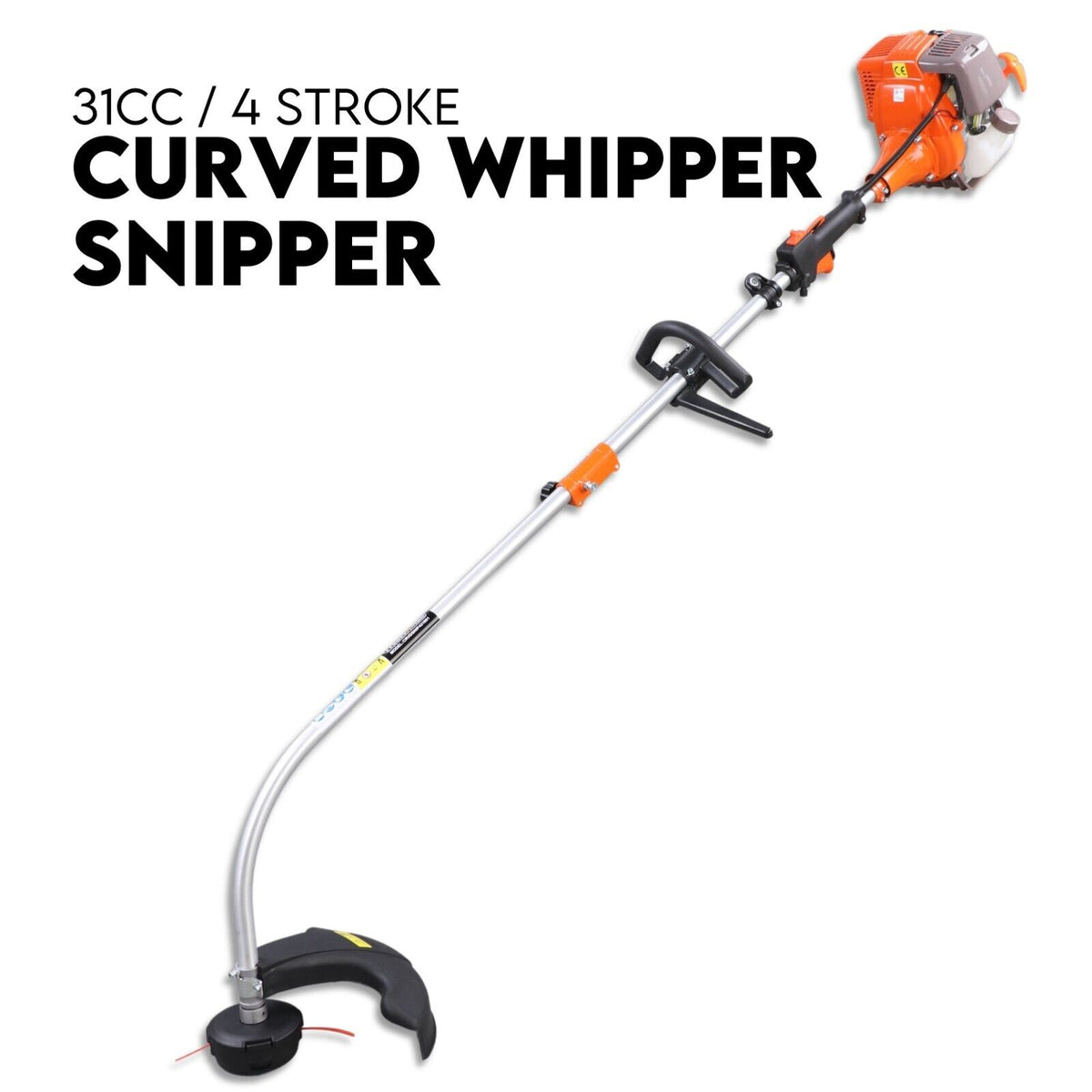 4 STROKE Curved Split Shaft Line Trimmer | Whipper Snipper for Garden and Lawn Care