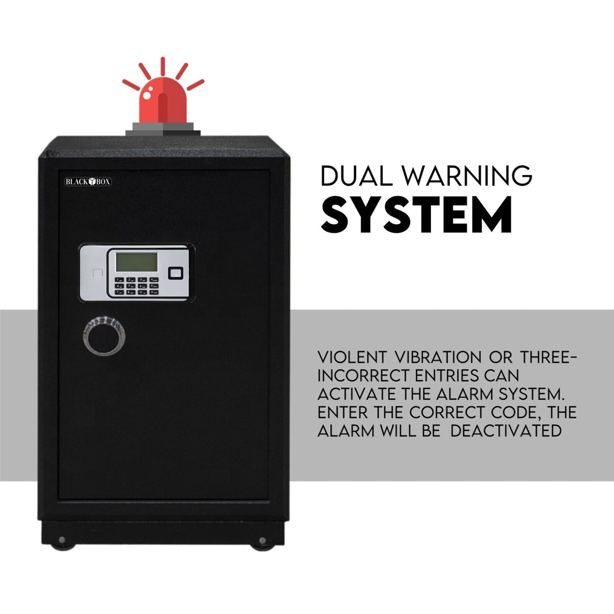 Digital Safe Safety Box | Security Code Lock Box | Fire Proof | Heavy Duty 80L