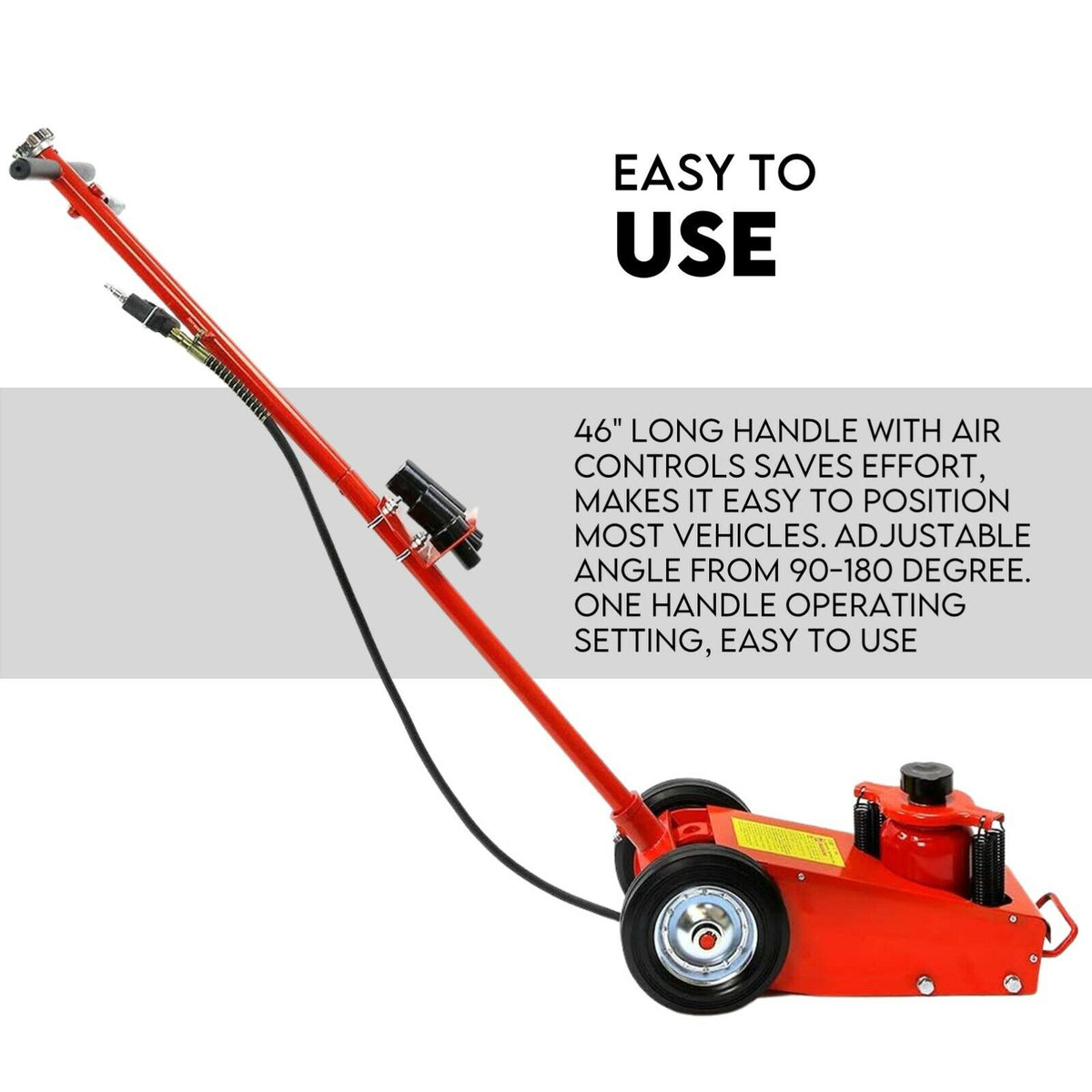 Low Profile Air Hydraulic Trolley Jack for Trucks and Garage Service (22 Ton Capacity)