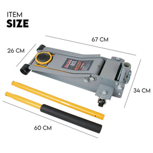 Hydraulic Floor Jack - 3T Trolley Low Profile