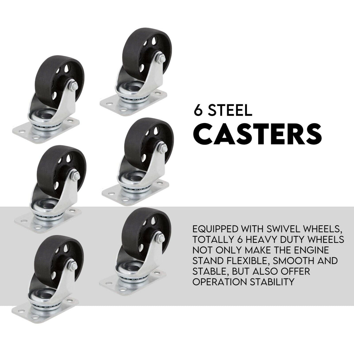 2 Ton Hydraulic Engine Crane Hoist Stand