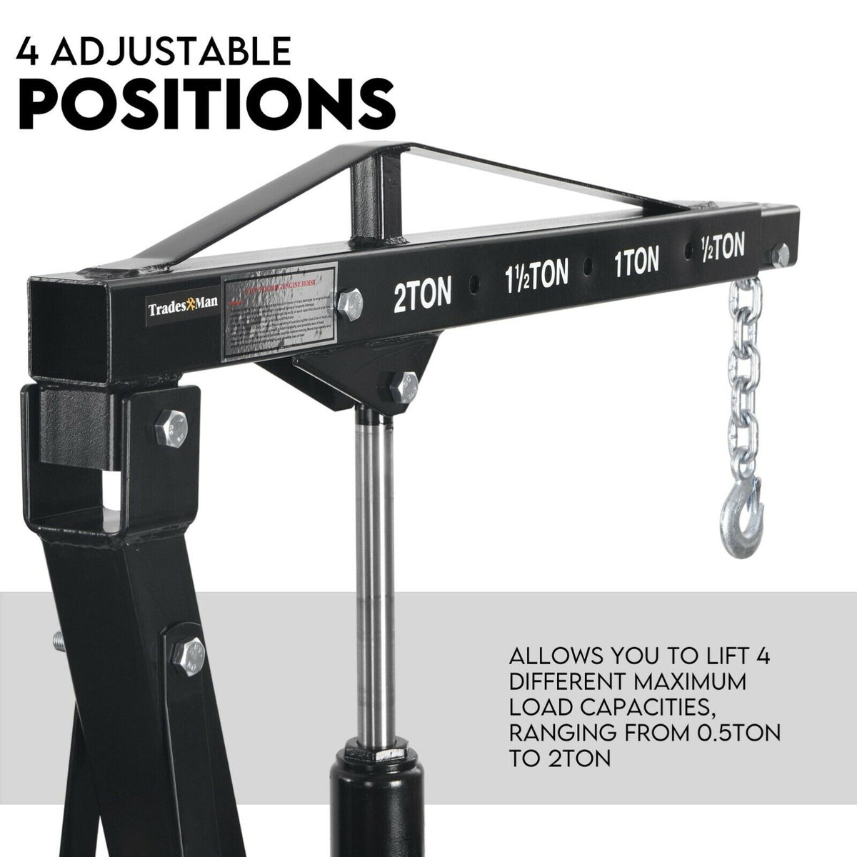 2 Ton Hydraulic Engine Crane Hoist Stand
