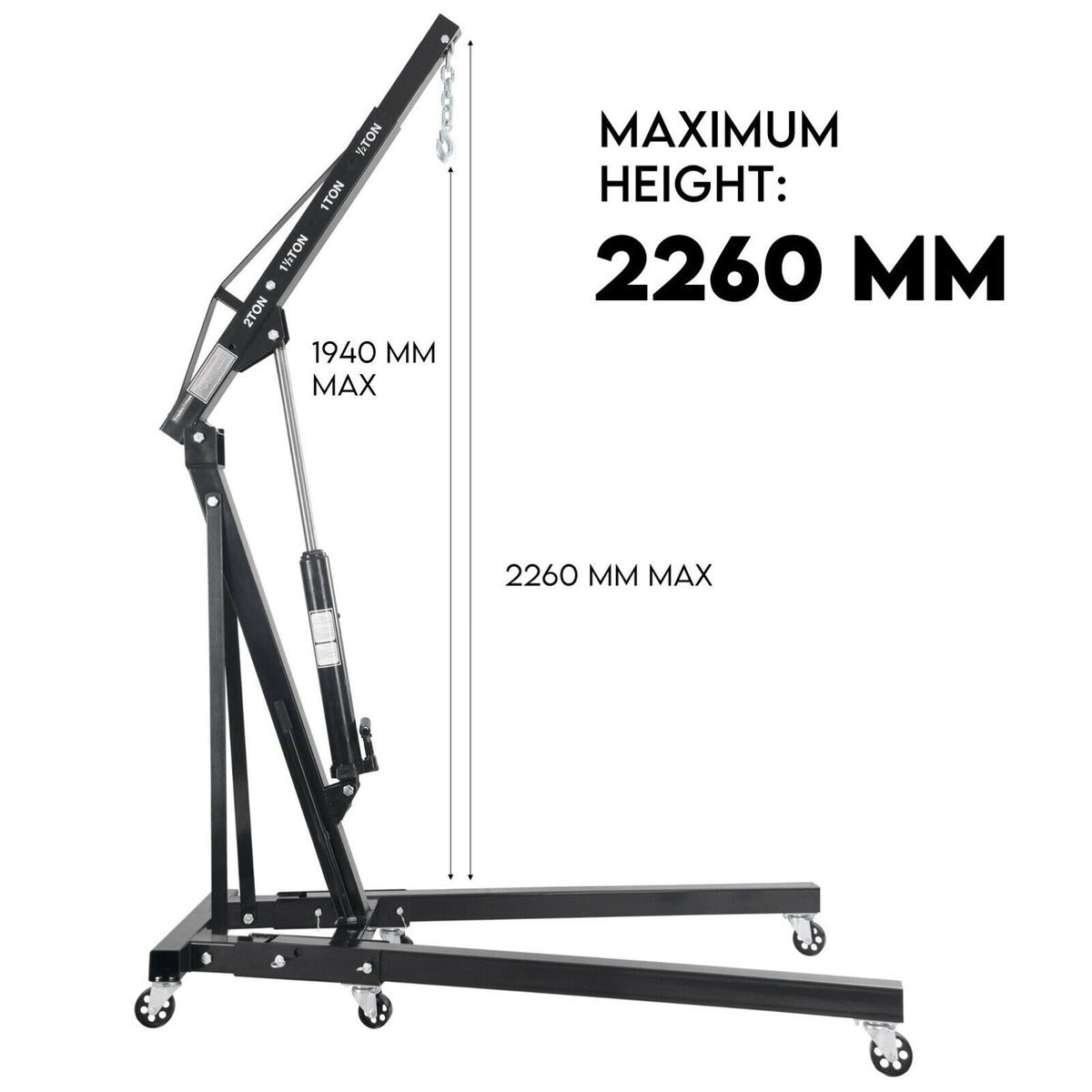 2 Ton Hydraulic Engine Crane Hoist Stand